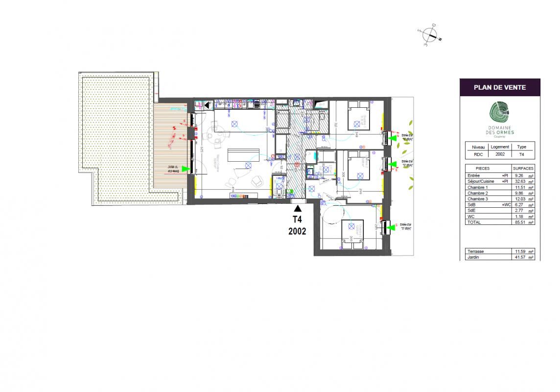 COUPVRAY appartement Coupvray 4 pièce(s) 84.83 m2 4