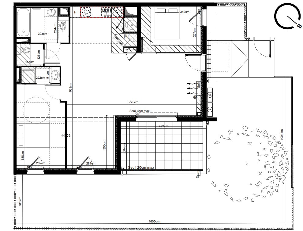 SAUVIAN Appartement avec terrasse et jardin de 90 m², exposition Sud 2