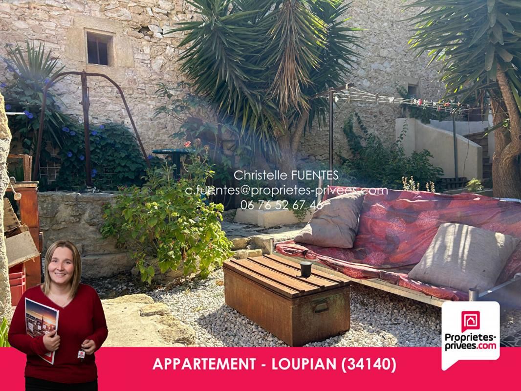 HERAULT - LOUPIAN (34140) - Appartement T4 - 85m2 + Terrasse + 100m2 jardin