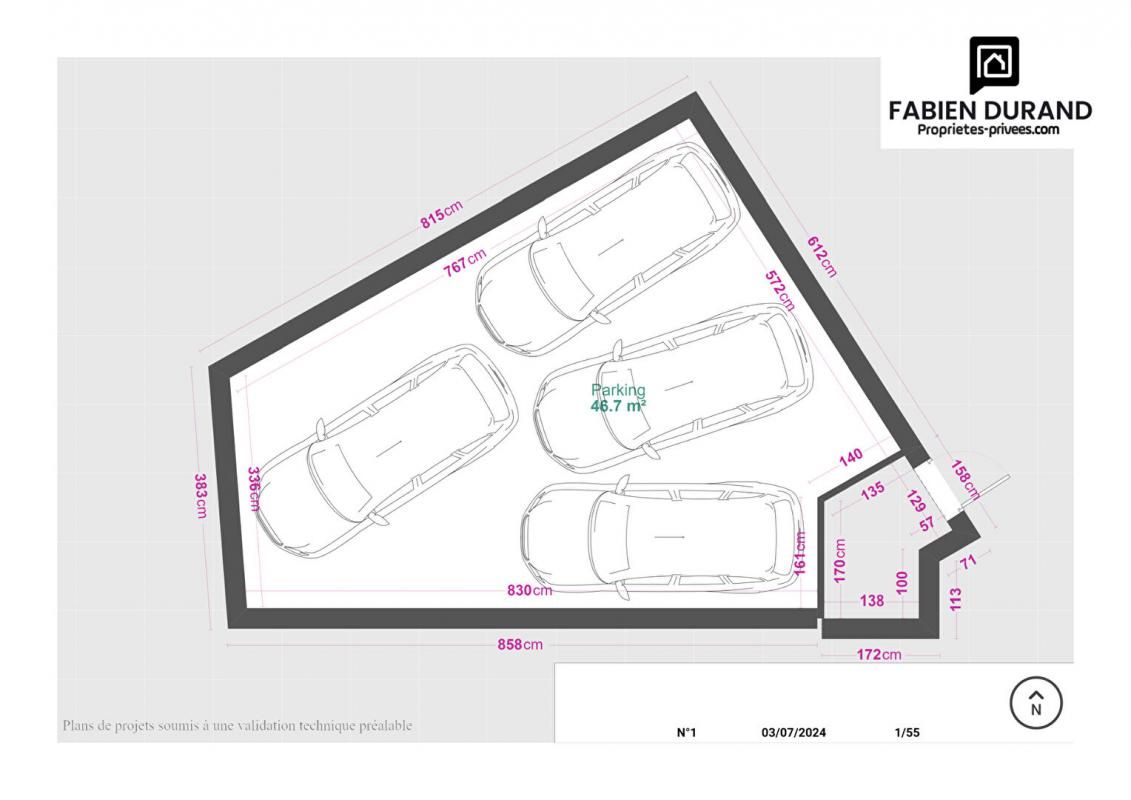 MANDELIEU-LA-NAPOULE Spécial investisseur Garage 50,5 m², 4 voitures + cave loué 360 / mois 2