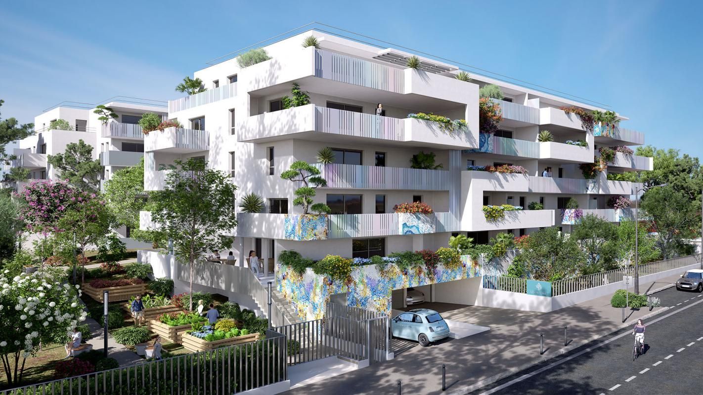 proche de la plage,  dans le quartier de la  Corniche à Sète. Appartement  T2 avec terrasse exposition Ouest