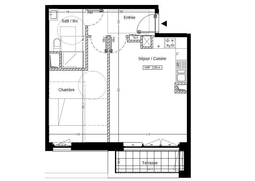 LOMME Appartement 2 pièces 46 m2 à Lomme 4