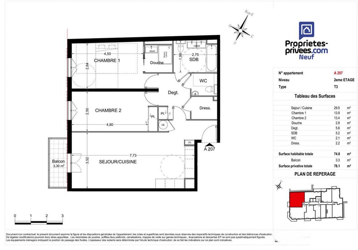 NICE 3 PIECES   75m²  PLACE MASSENA - NICE 4