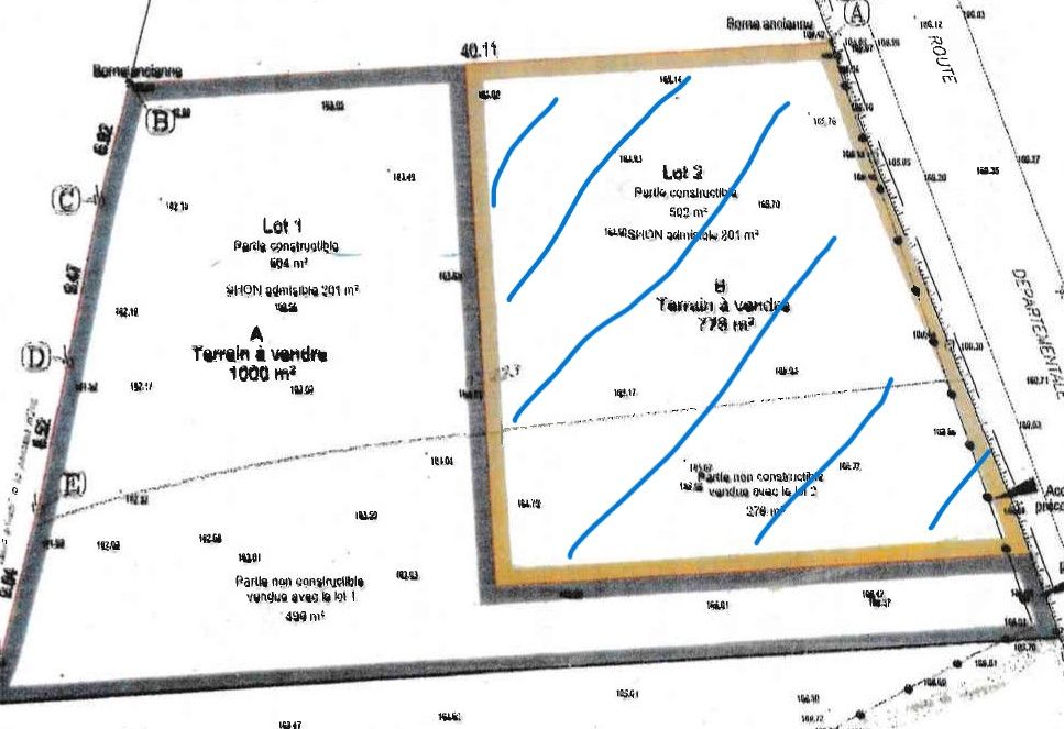 LE FOEIL Terrain à bâtir 1000 m2 3