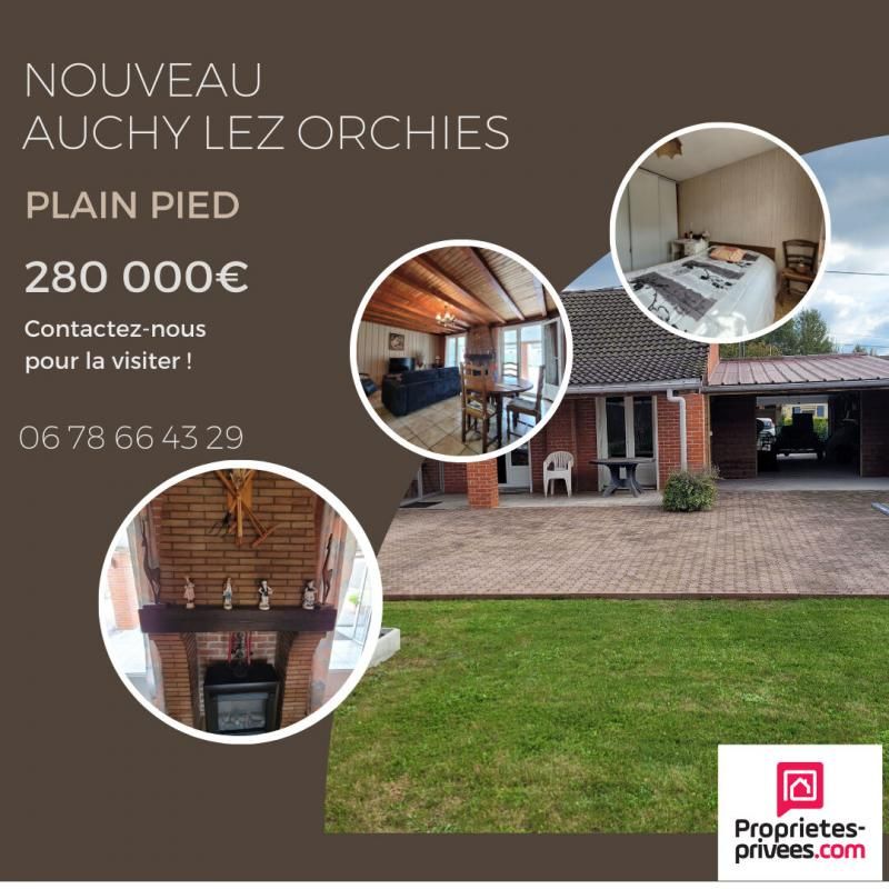 Auchy Lez Orchies Maison  Plain -Pied115 m2 -3 ou 4 chambres