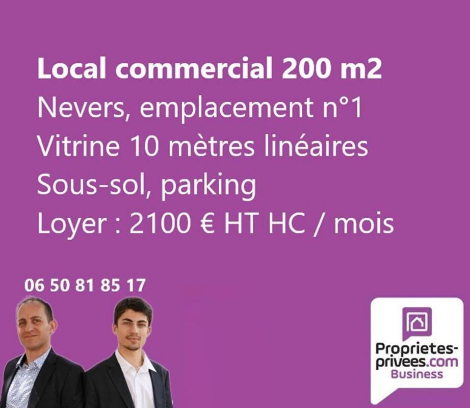 NEVERS, EMPLACEMENT N°1 - LOCATION LOCAL COMMERCIAL