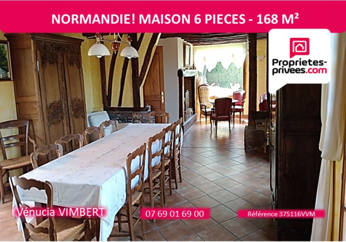 AUBERMESNIL-AUX-ERABLES Campagne Normande, Maison 6 pièces, 168 m2 2