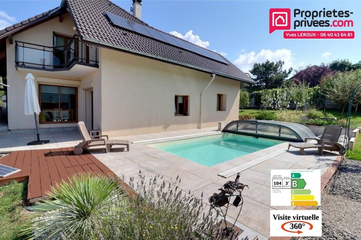 GROISY Maison individuelle à Villy le Pelloux 159m²  avec beau terrain et piscine 1