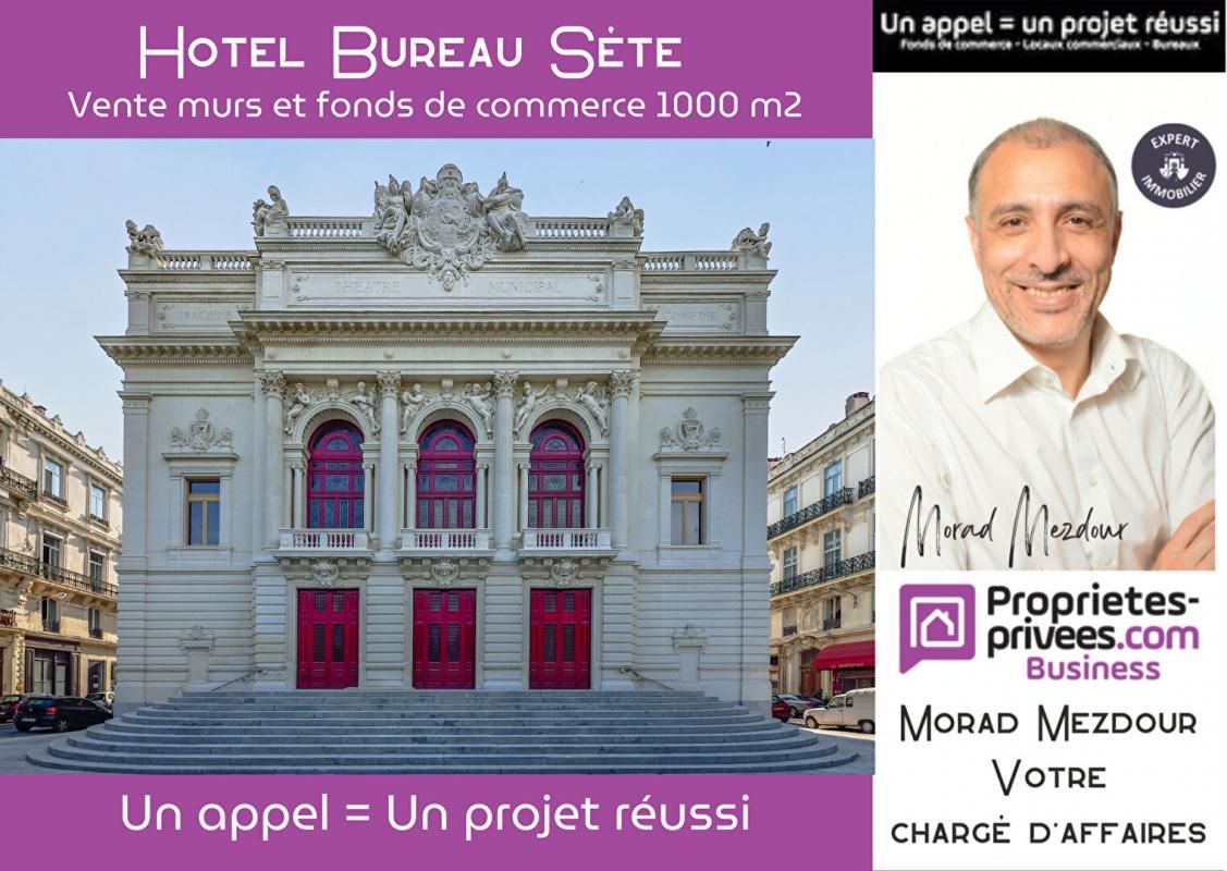 MONTPELLIER SECTEUR MONTPELLIER - MURS ET FONDS HOTEL BUREAU 2* 3