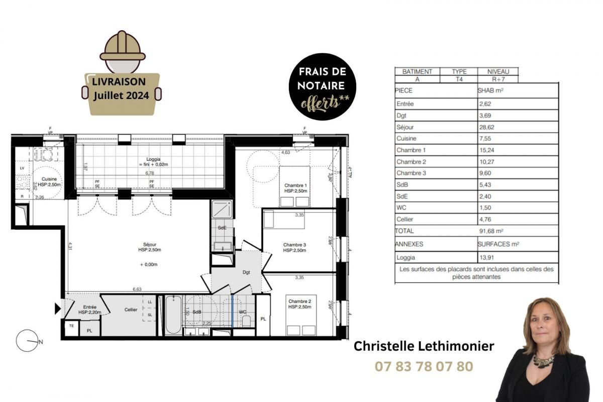 RENNES Appartement Rennes - 4 pièces - 91,68m² 2