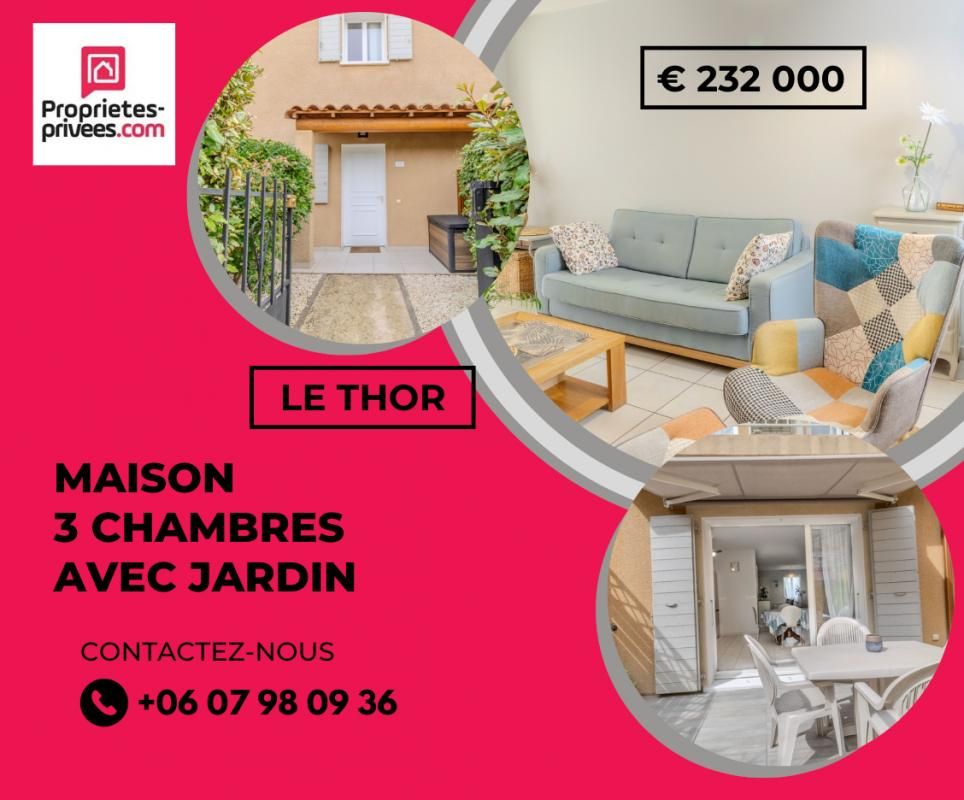 Maison Moderne et Lumineuse en Lotissement agréable à Le Thor 4 pièce(s) 78 m2