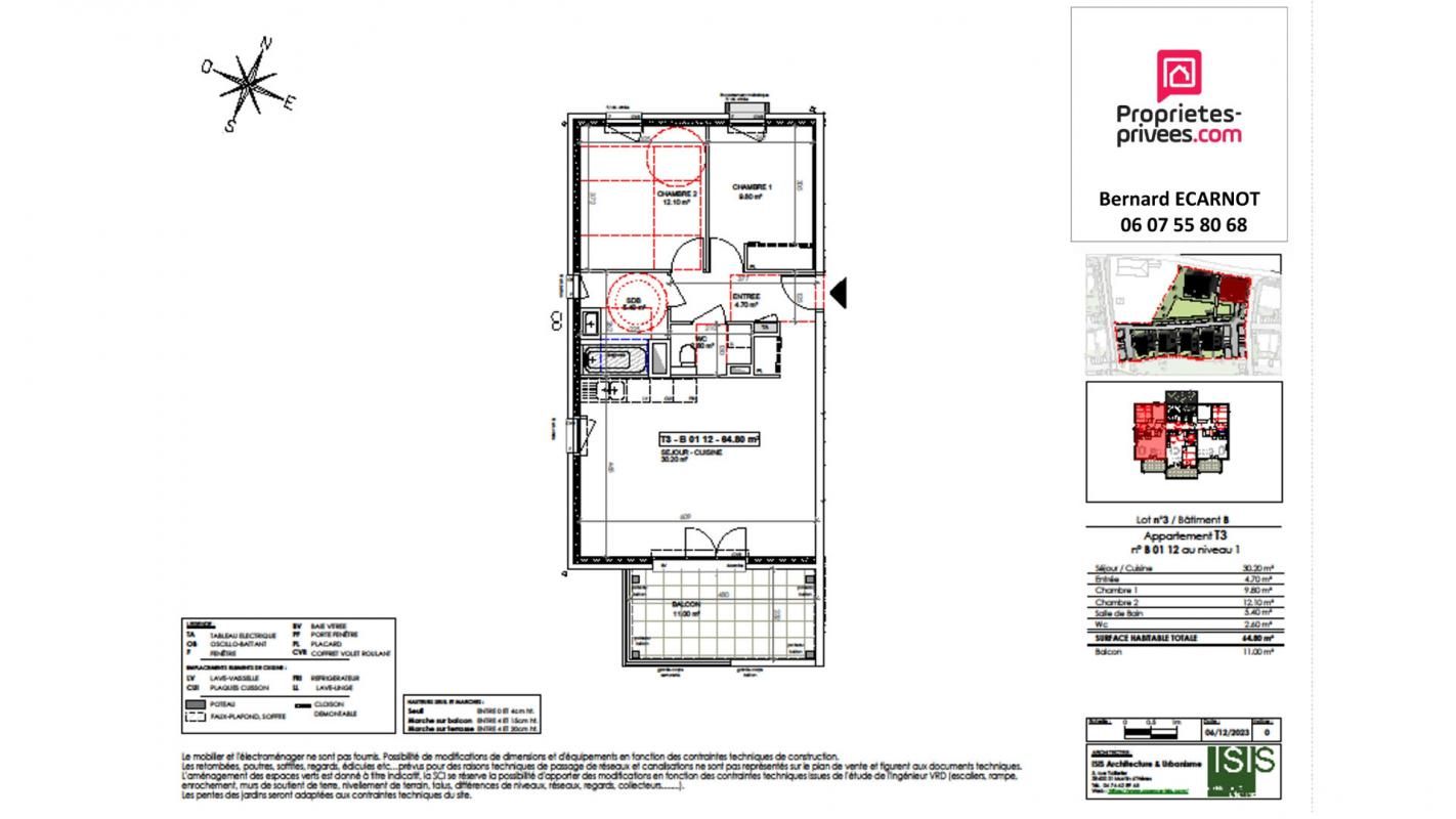 SAINT-PAUL-DE-VARCES Programme neuf St Paul De Varces T3 pièce(s) 64.80 m2 4