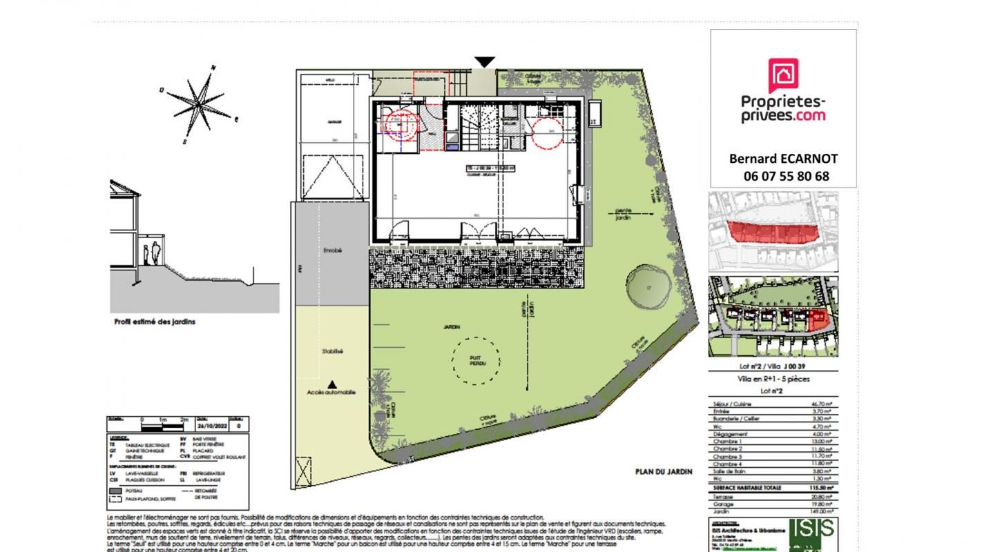 SAINT-PAUL-DE-VARCES Maison neuve R+1 5 pièces - 4 ch et garage 1