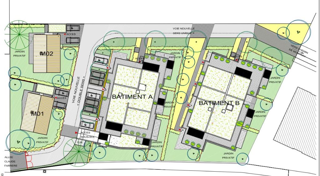 SAINTE-FOY-LES-LYON APPARTEMENT T4  de 100.63 M² avec 78.73 M²  de  Terrasse 2