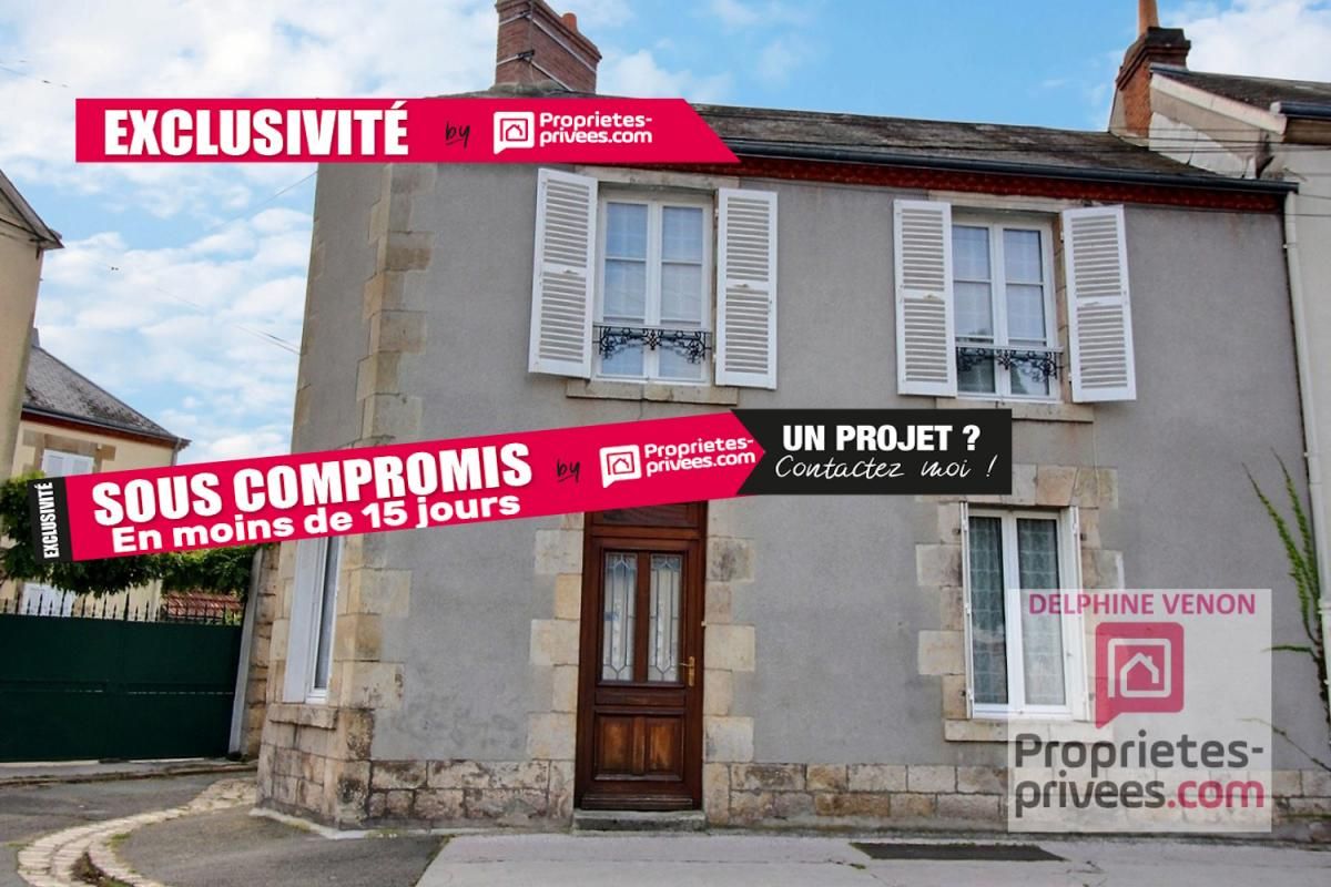 Exclusivité - Maison de ville avec courette dans le centre de Chateauneuf Sur Loire