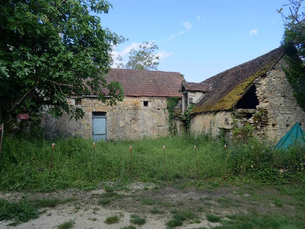 Maison Tourtoirac 2 pièces avec grand terrain et puit