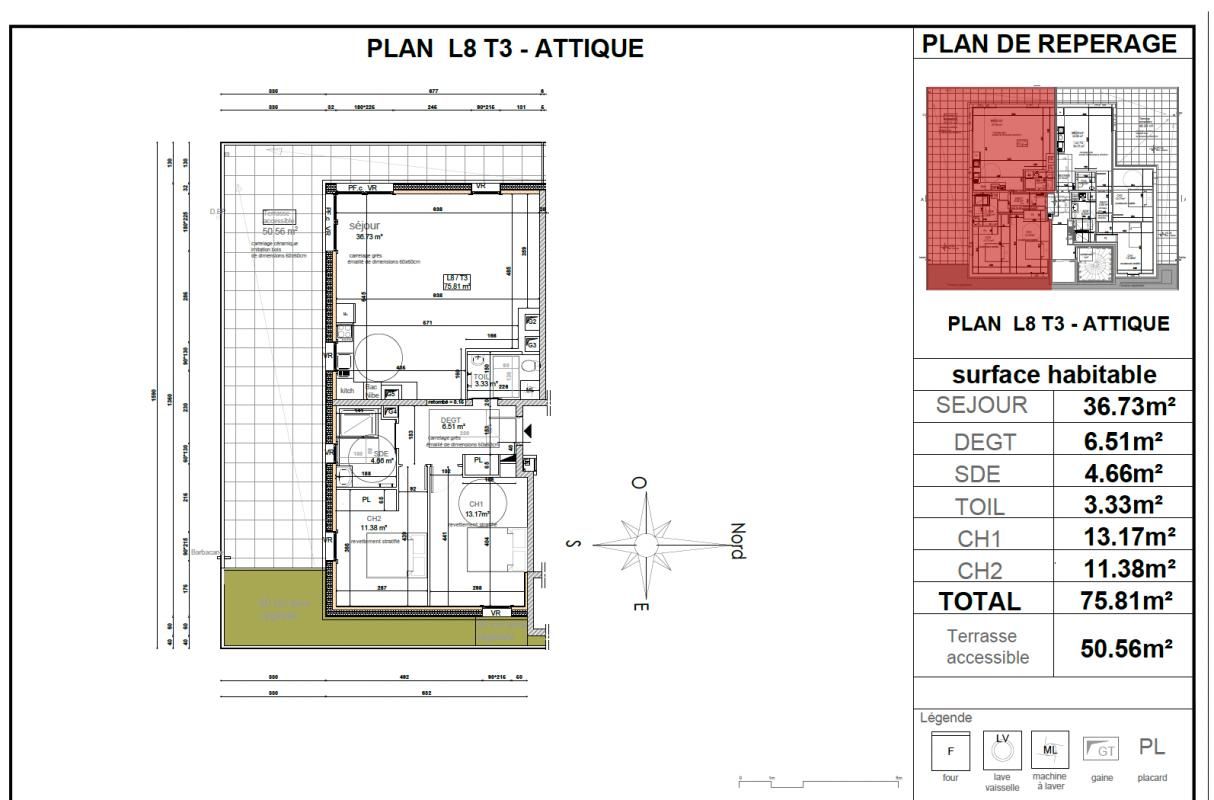 VETRAZ-MONTHOUX Appartement Vetraz Monthoux 3 pièce(s) 75.81 m2 2