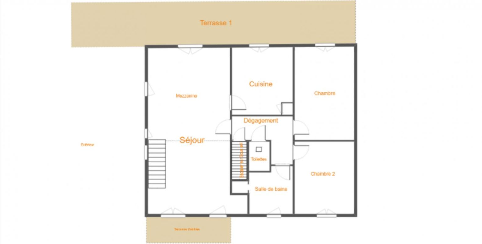 LE BEAUSSET Maison Le Beausset 4P  de 91,34 m2 habitables, avec sous-sol, terrasse et jardin 2