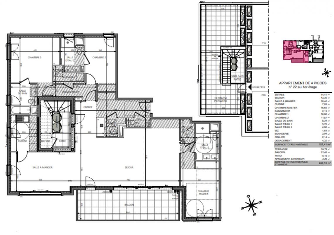 BEAUSOLEIL SURPLOMBANT LA PRINCIPEAUTE DE MONACO. APPARTEMENT  AVEC TOIT- TERRASSE. VUE PANORAMIQUE SUR LA MER ET LA PRINCIPAUTÉ 3