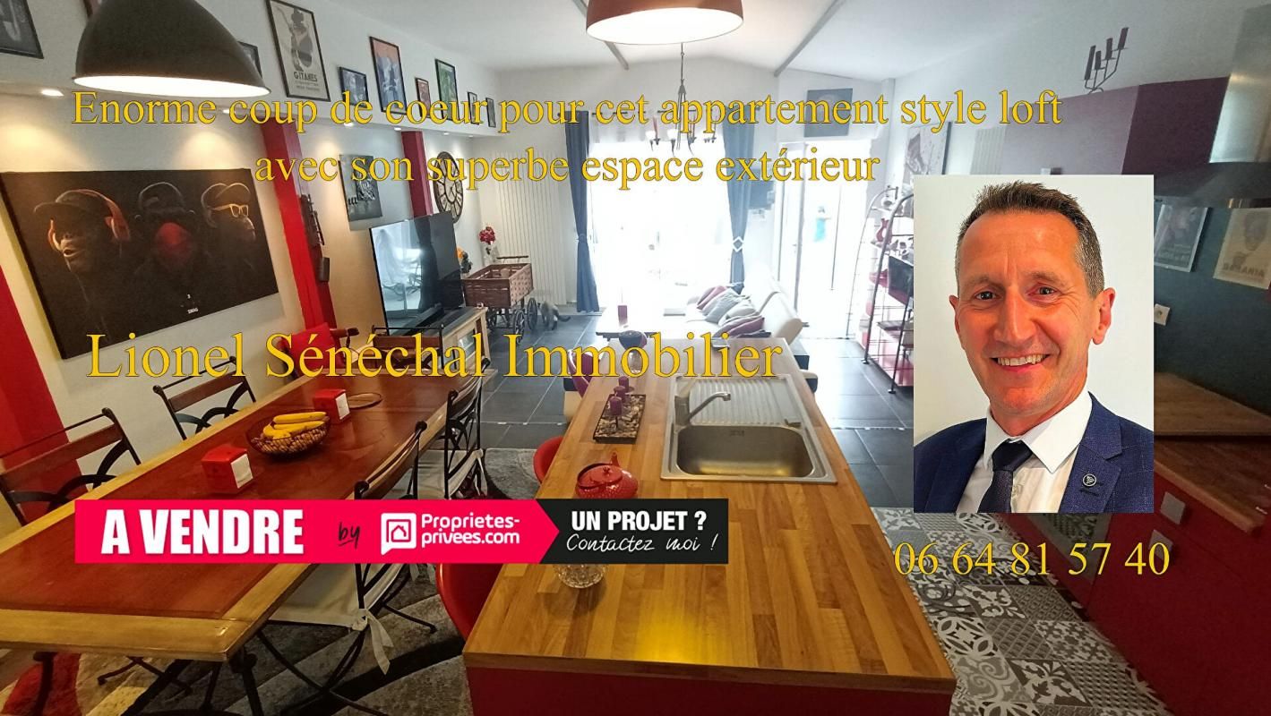 Appartement Loft entièrement rénové et meublé 2 pièces 67 m2 avec un espace extérieur