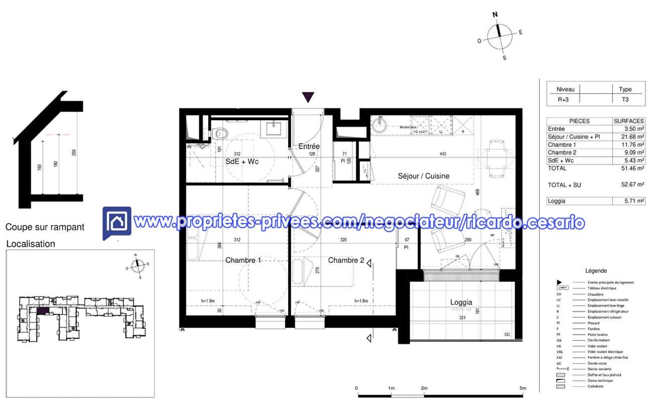 LOCTUDY Résidence Sénior Appartement Loctudy 3 pièce(s) 51.46 m2 2