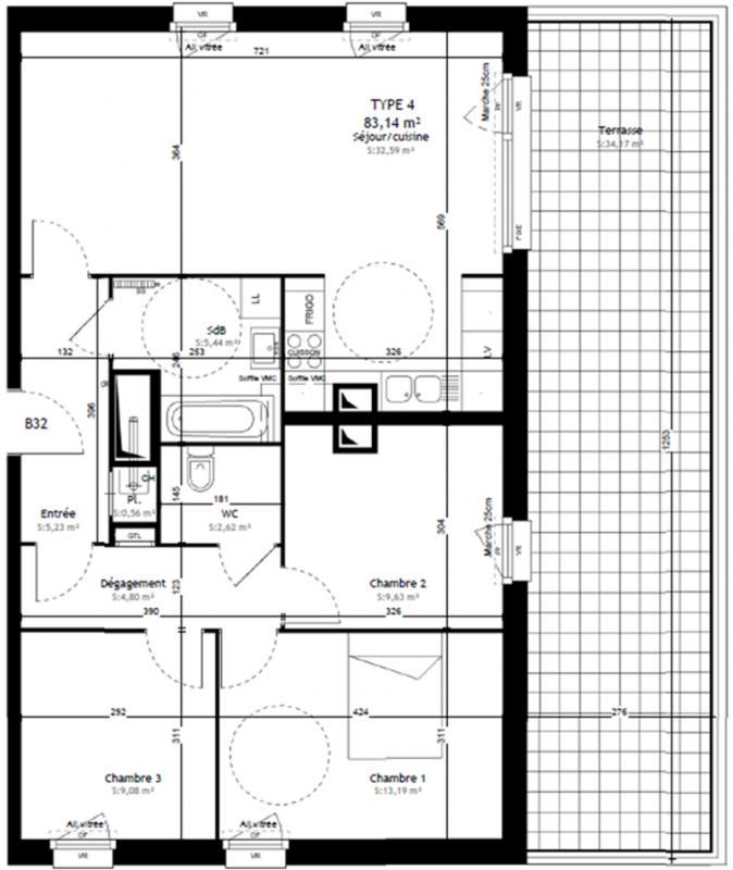 VILLENEUVE-D'ASCQ Appartement 3 chambres 83 m2 à Villeneuve-d'Ascq 4