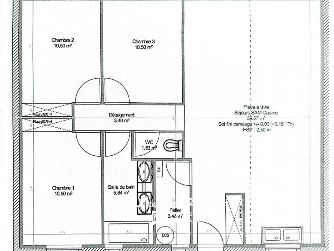 SAINT-SEURIN-SUR-L'ISLE Maison 90m² terrain clos 4