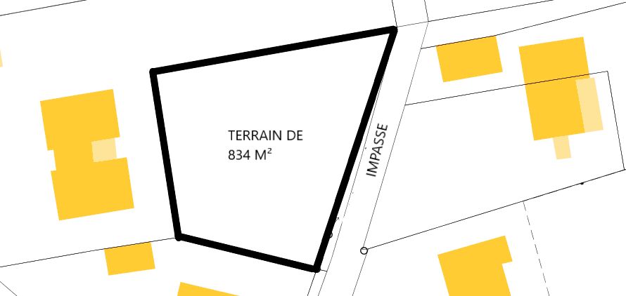 SAINT-JULIEN-L'ARS Terrain Saint Julien L'ars 834 m2 4