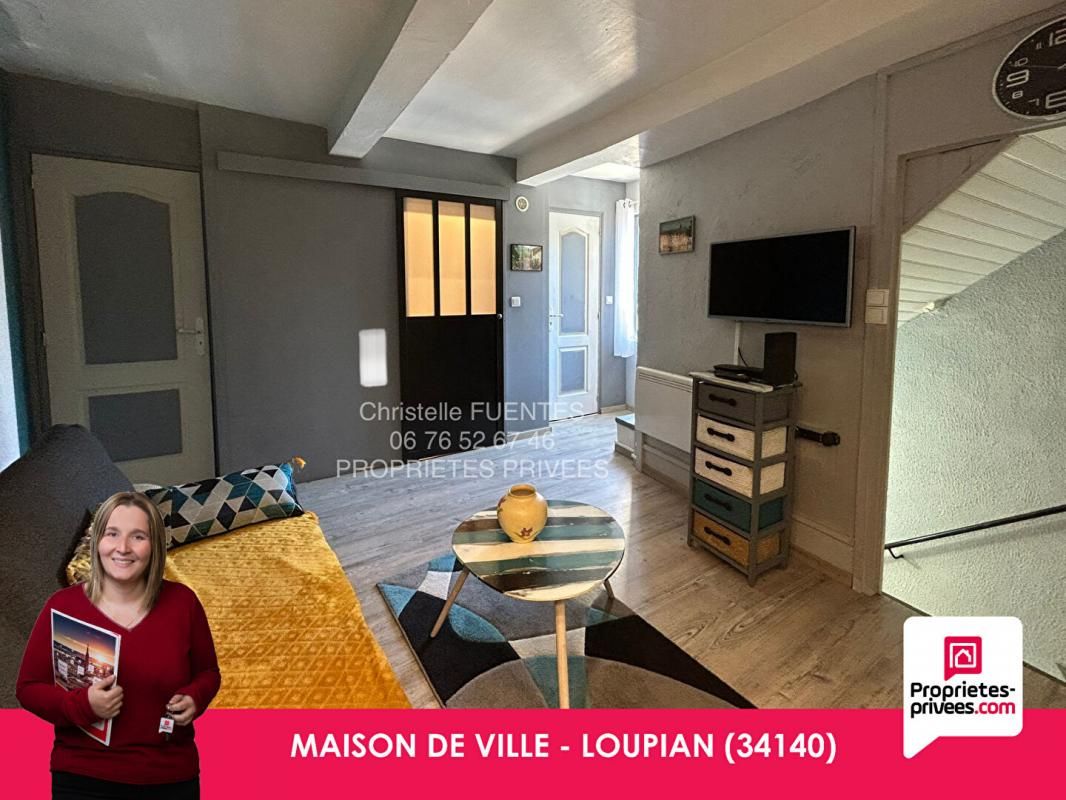 HERAULT - LOUPIAN (34140) - MAISON DE VILLE R+2 - T3 - 48M2