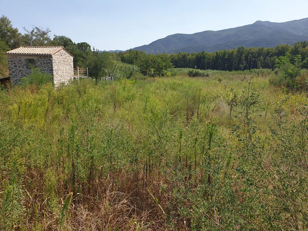 CERET Terrain de loisirs de  5 500 m² avec Casot de 23 m2 sur Céret possible en location 2