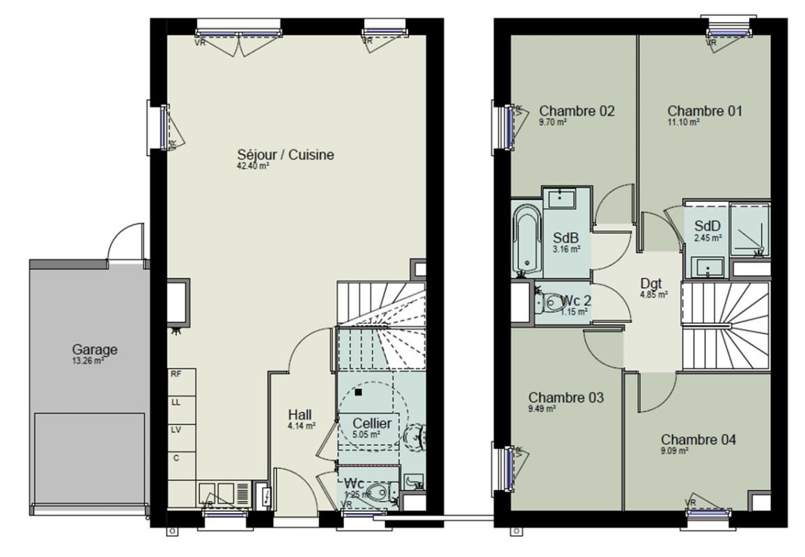 WASQUEHAL Maison 4 chambres 104 m2 à Wasquehal 3