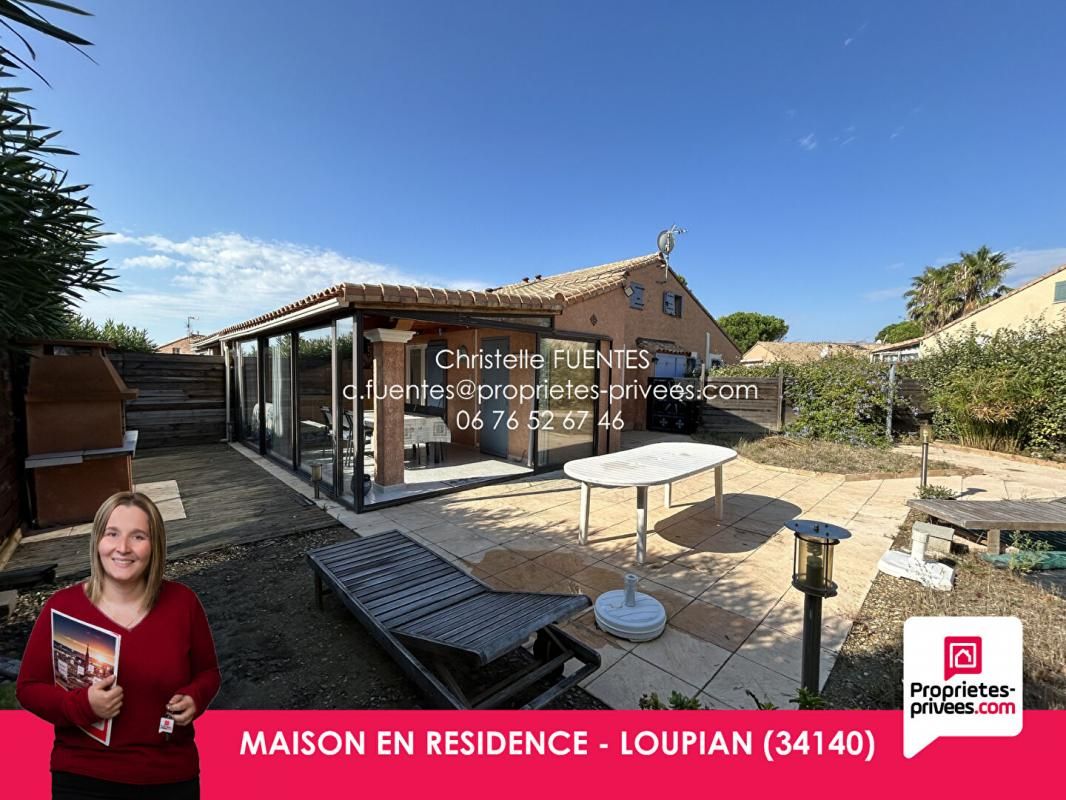 HERAULT - LOUPIAN (34140) - MAISON EN COPROPRIETE - T3 52M2 - JARDIN - PARKING