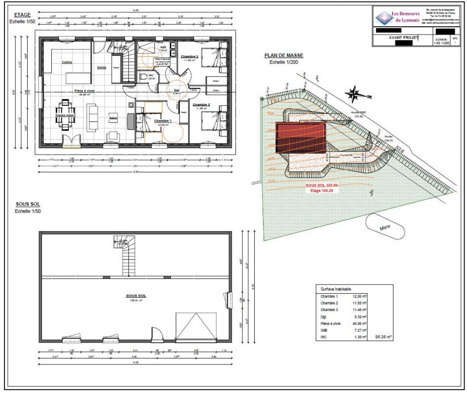 MONTROTTIER Terrain avec permis de construire hauteur de Montrottier 3