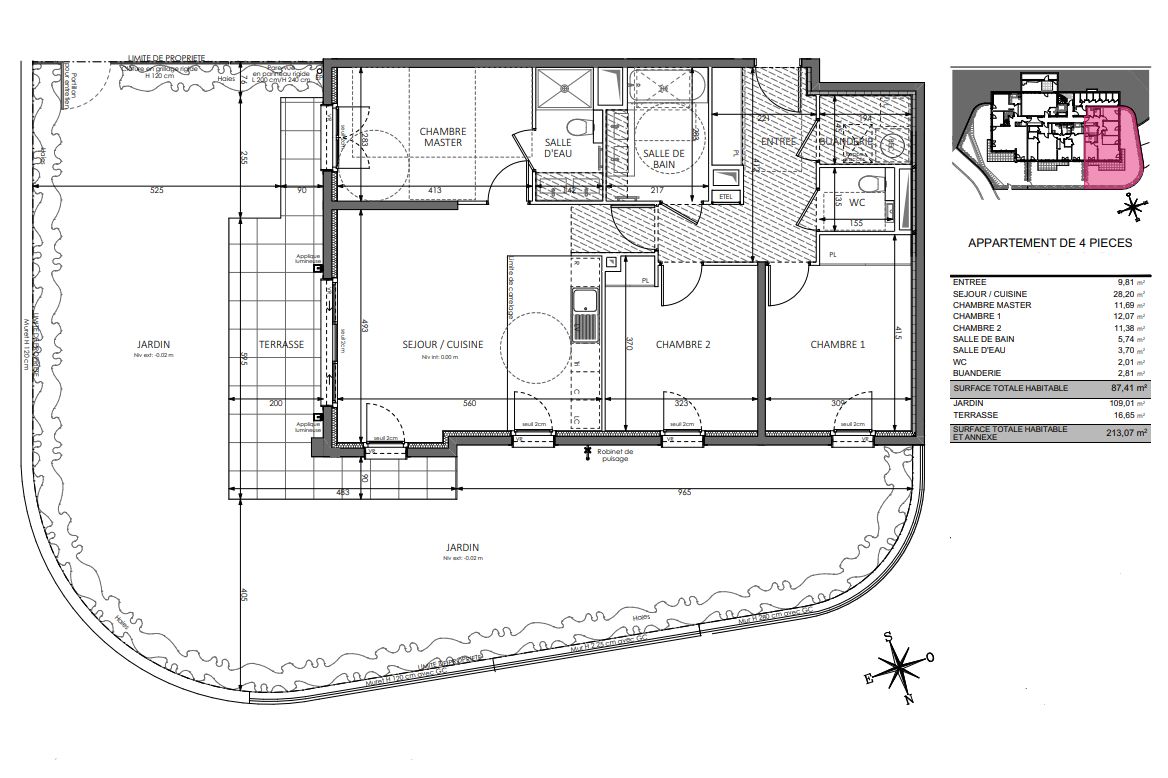 BEAUSOLEIL PROCHE DE MONACO. APPARTEMENT AVEC TERRASSE ET JARDIN.VUE PANORAMIQUE SUR LA MER ET LA PRINCIPAUTÉ 3