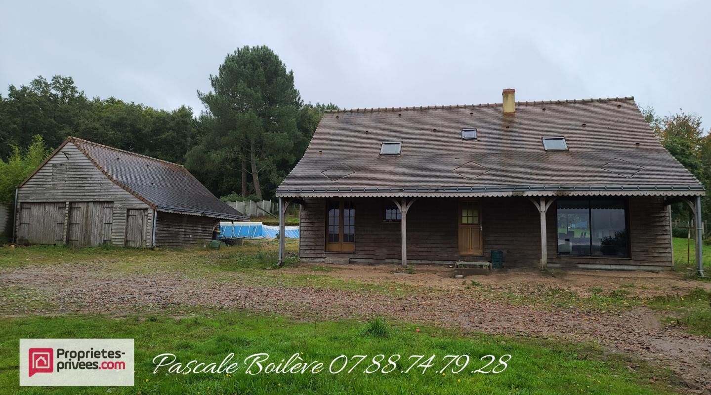 Maison 4 chambres avec vie de PLAIN-PIED  + terrain de 6 800 m² à la lisière des bois