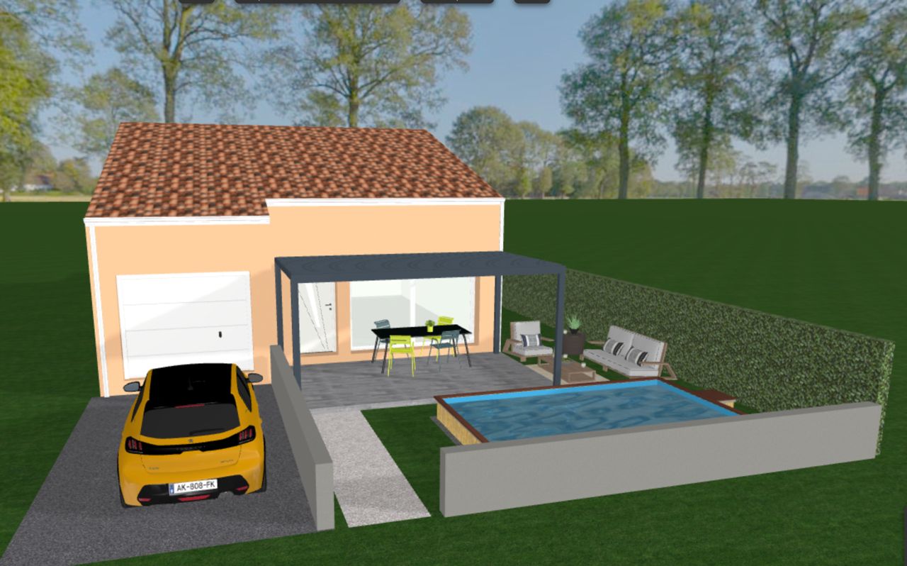 VILLA T3 71M2 PLAIN PIED OLONZAC