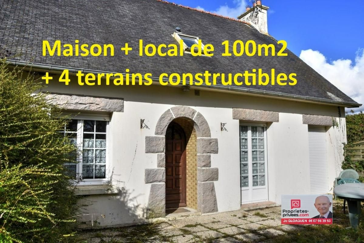 Maison et local de 100 m2 , sur terrain constructible de 5 000 m2