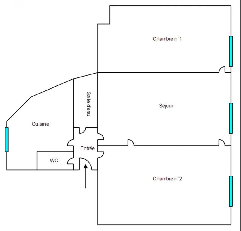 LEVALLOIS-PERRET Appartement 2 chambres au pied du marché 4