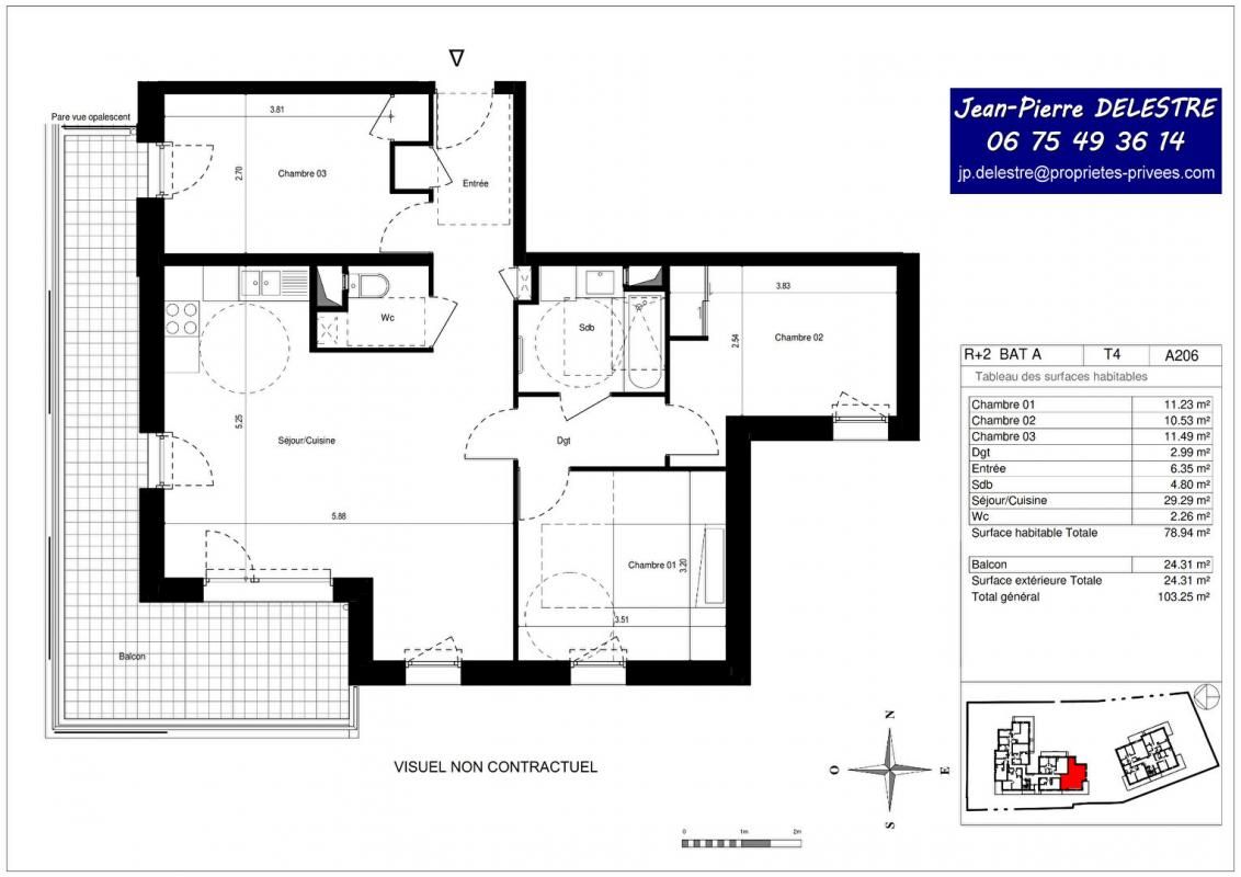 GRENOBLE GRENOBLE PARC SOULAGE  - APPARTEMENT 4 PIECES AVEC GARAGE 2