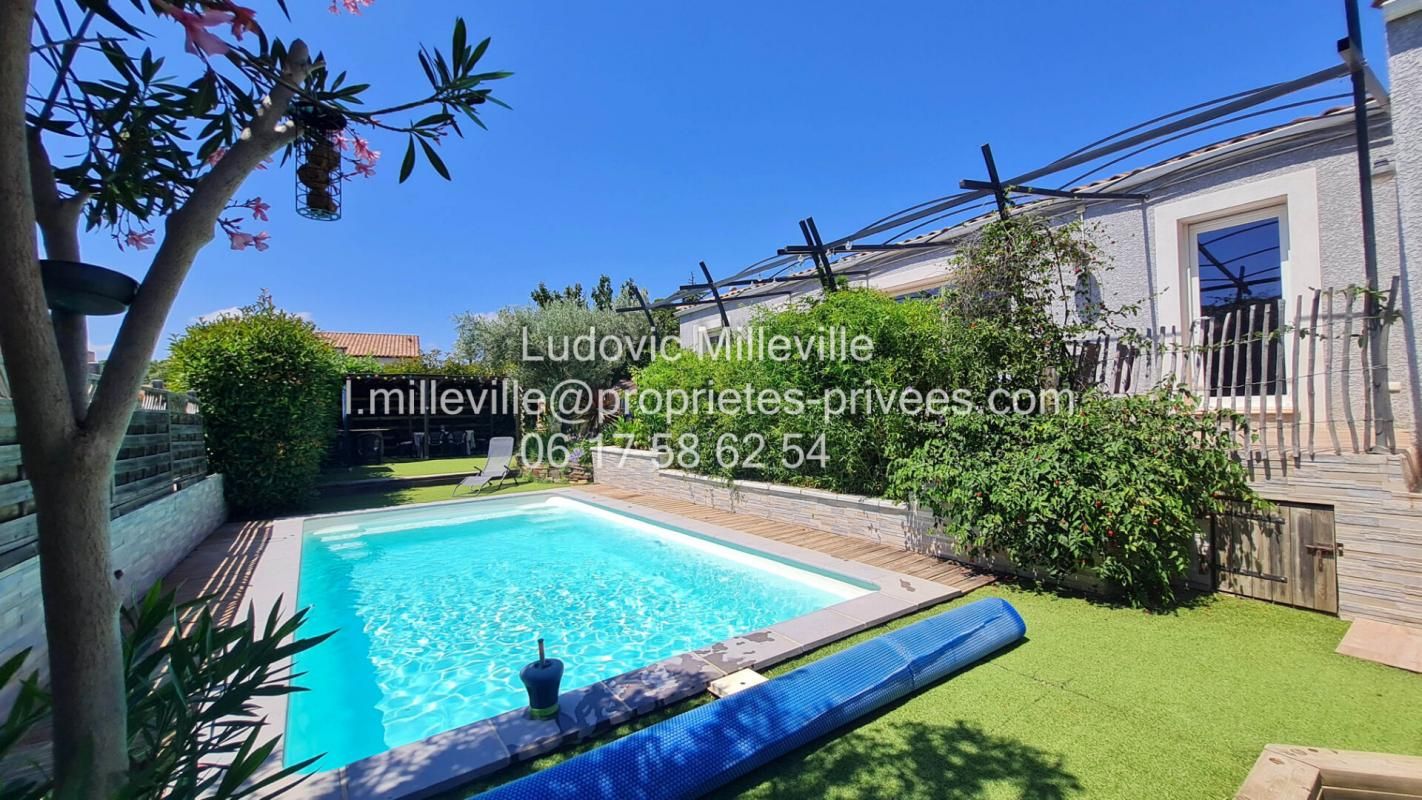 PUISSALICON jolie Villa type 5 de plein pied 112m² avec piscine et garage 2