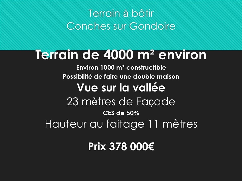 CONCHES-SUR-GONDOIRE Terrain Conches Sur Gondoire 3978 m2 2