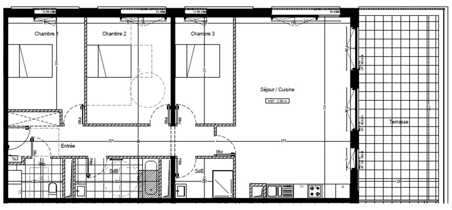 LOMME Appartement 3 chambres 108 m2 à Lomme 2