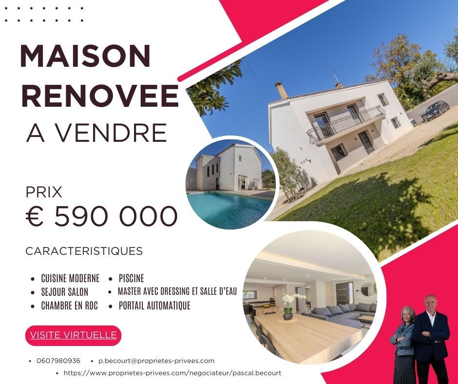 VEDENE Maison en centre ville de  Vedene 7 pièce(s) 170 m2 terrain 650m2 2