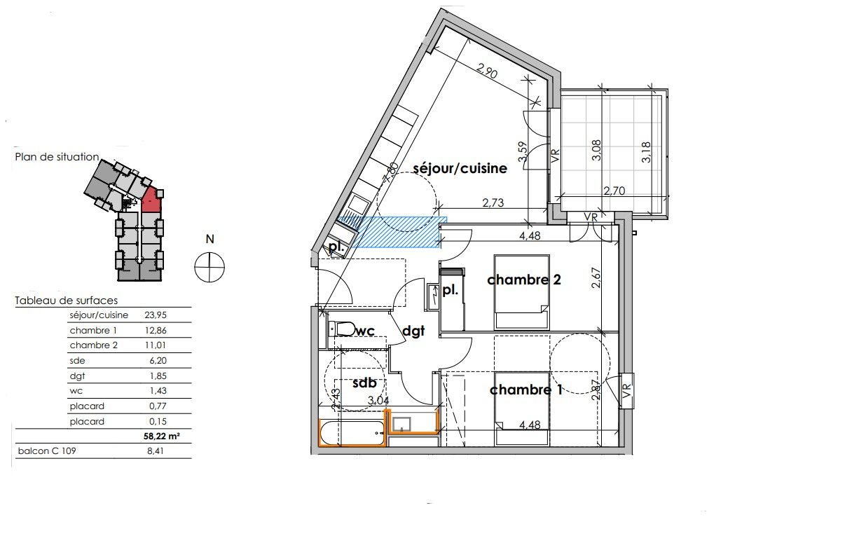 SAUVIAN Savourez le charme méditerranéen. Appartement T3, terrasse et balcon 2