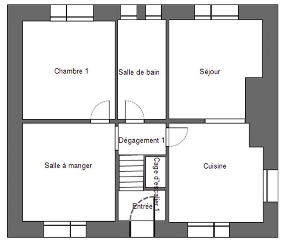 CHATEAUNEUF-DU-FAOU 29520 Châteauneuf du Faou maison proche commodités 4 chambres sous sol garage 120 m² 4