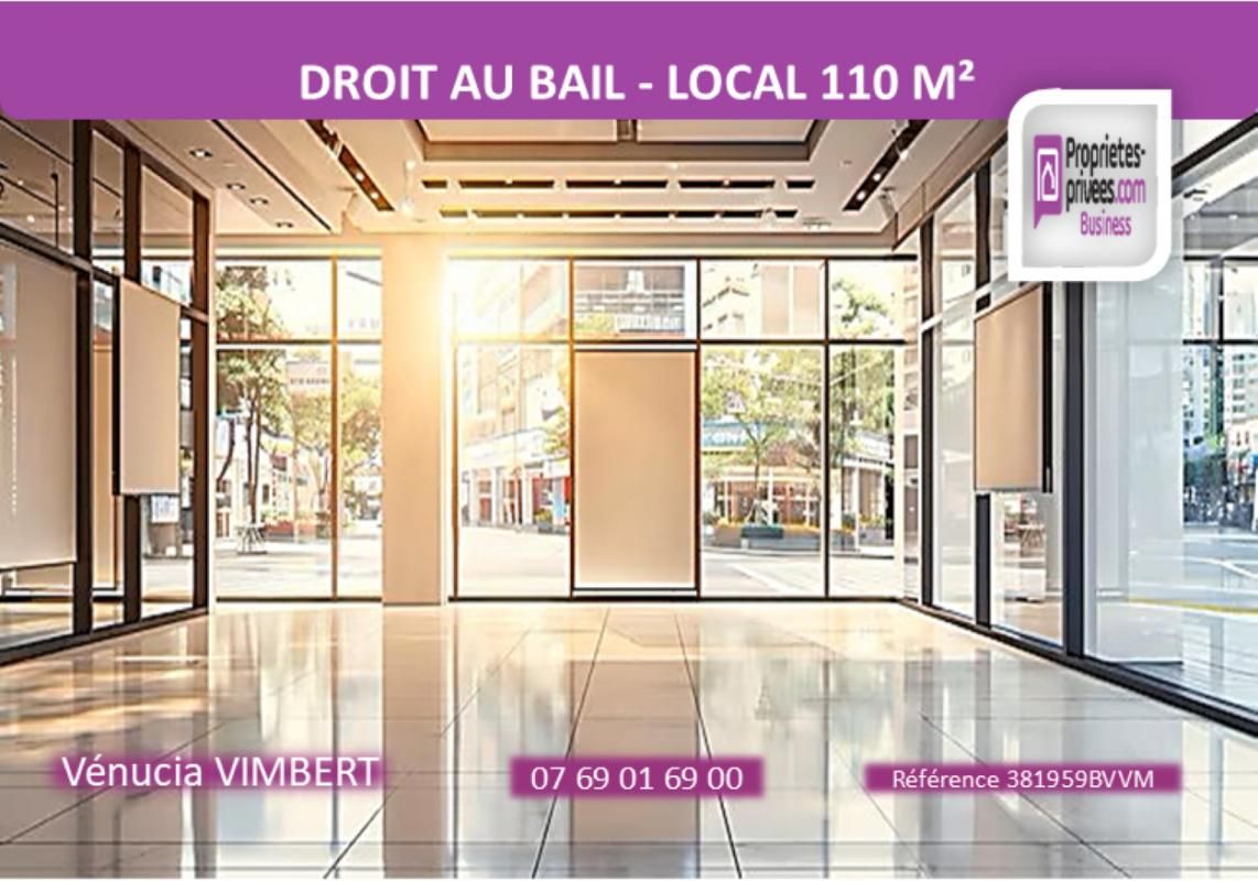 ROUEN Rive Droite ! Cession de bail, Local  commercial 110 m²