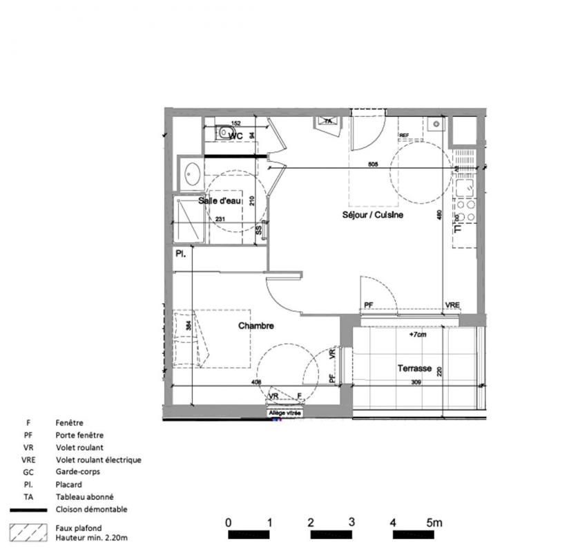 JASSANS-RIOTTIER Appartement Jassans Riottier 2 pièce(s) 42.27 m2 3