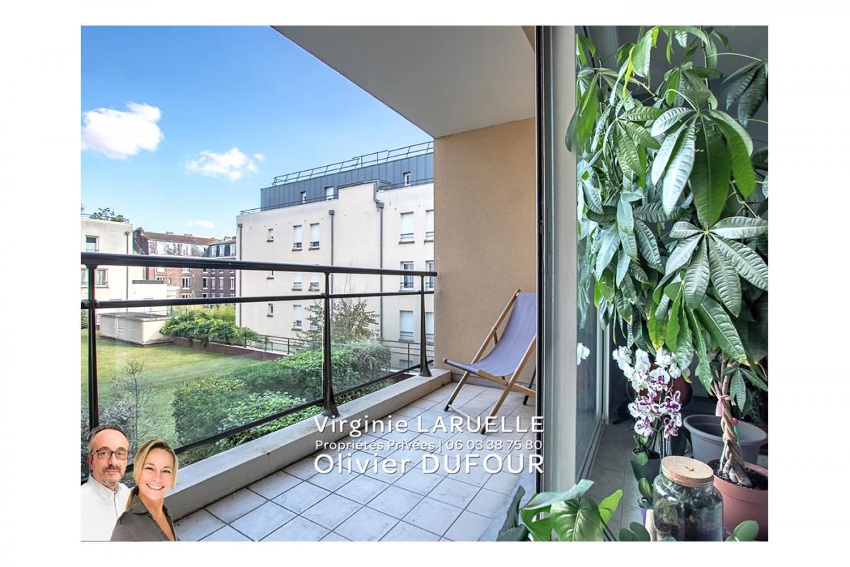 Rouen Centre rive gauche appartement avec loggia, 1 chambre, cave et parking couvert