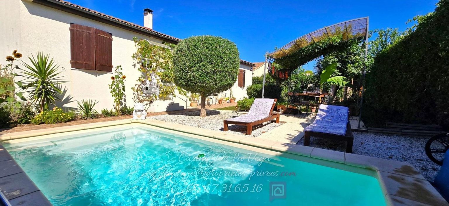 POMEROLS Villa T4 plain-pied, avec piscine 2