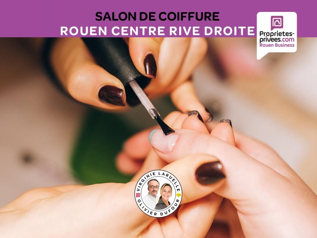 ROUEN Rouen centre rive droite - Salon de coiffure mixte, Soin des Ongles et logement 2